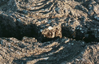 Pahoehoe-lava © A. van Roekel